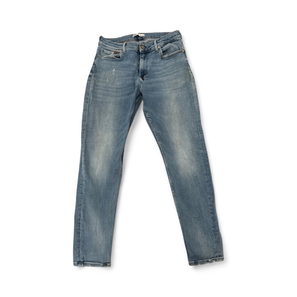 Zara Light Blue Denim Trousers